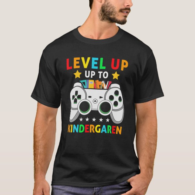 Camiseta Jogador Kindergarten Nível Superior de Vídeo Jogo  (Frente)