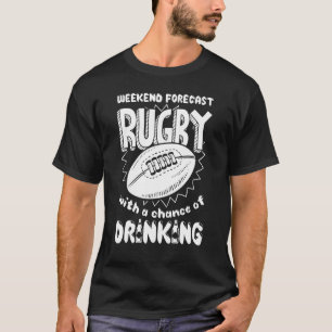 Camiseta Jogador Legal de Rugby de Previsão de Fim de Seman