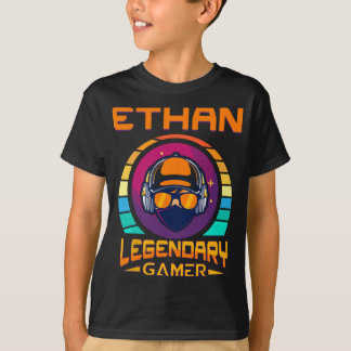 Camiseta Jogador Legendário Ethan - Presente de Nome Person