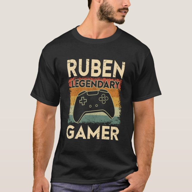 Camiseta Jogador Legendário Ruben do Nome Personalizado par (Frente)