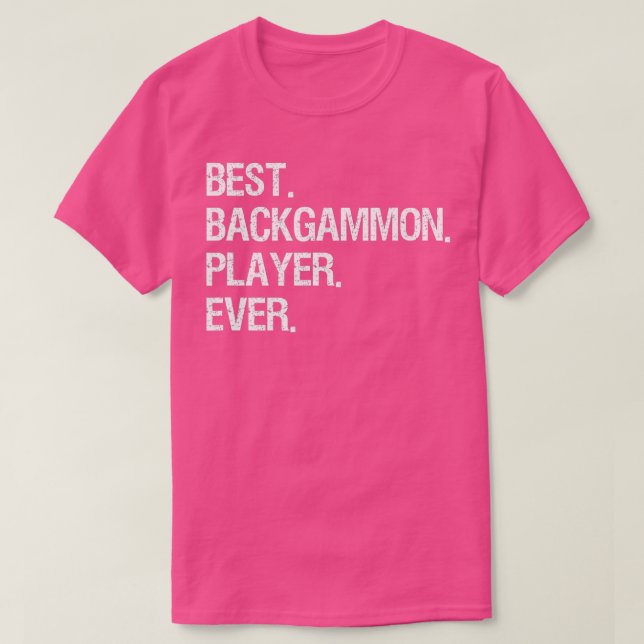 Camiseta Jogador Mais Engraçado Do Backgammon (Frente do Design)