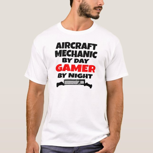 Camiseta Jogador mecânico de aeronaves (Frente)