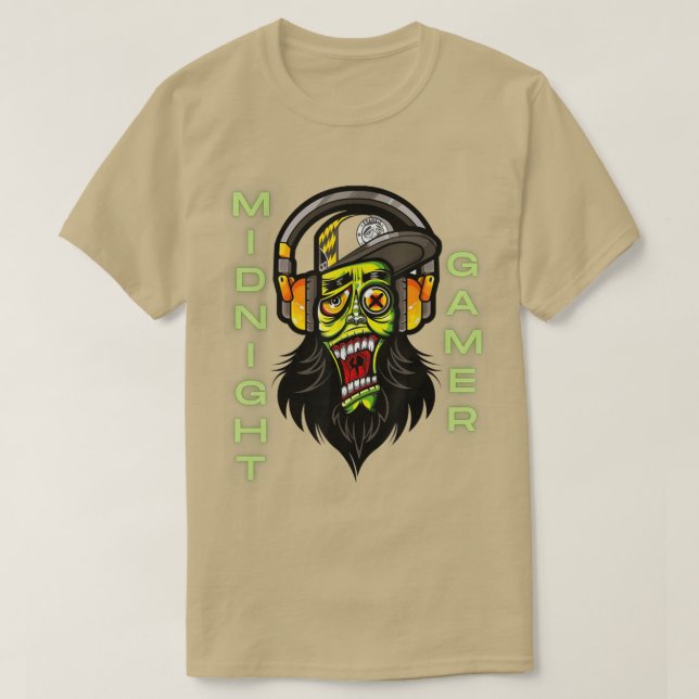 CAMISETA JOGADOR MIDNIGHT, VIDEO GAMER, VIDEO PLAYER, JOGAD (Frente do Design)