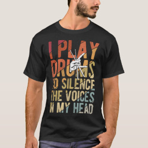 Camiseta Jogador Musical De Tambores Para Um Drummer
