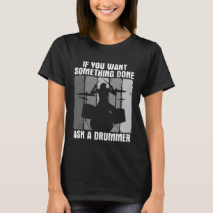 Camiseta Jogador Musical De Tambores Para Um Drummer 2