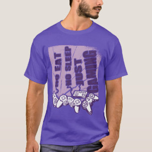 Camiseta Jogador não come não dorme só jogando videogame vi