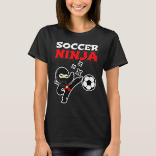 Camiseta Jogador Ninja Jogador Cute Futebol Amado Rapazes