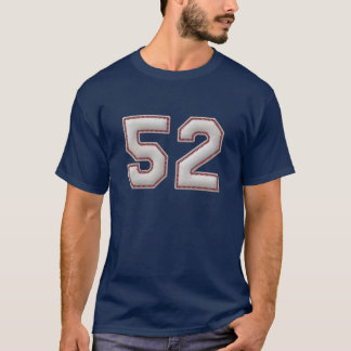 Camiseta Jogador número 52 - pontos legal do basebol