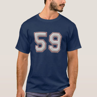Camiseta Jogador número 59 - pontos legal do basebol