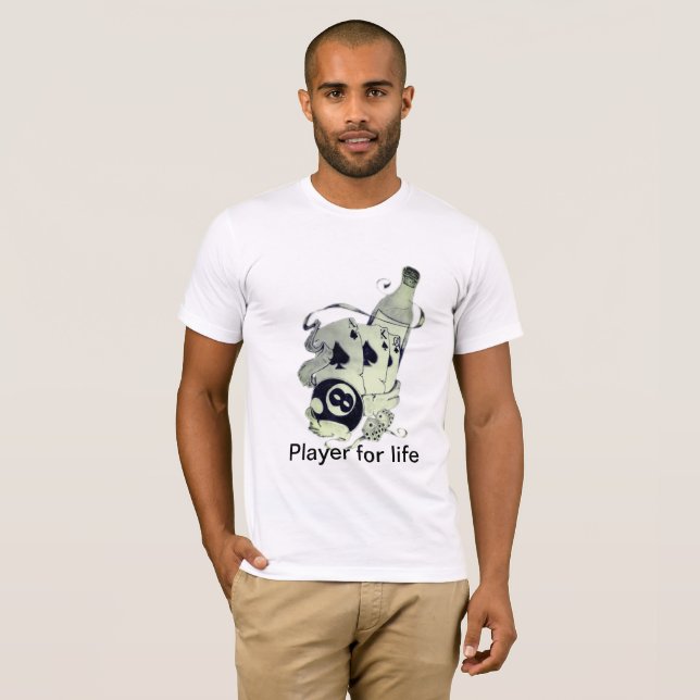 Camiseta jogador para a vida (Frente Completa)
