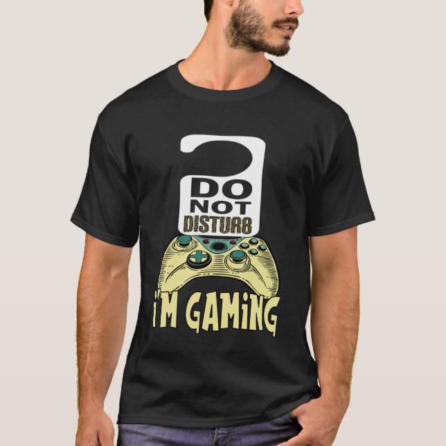 Camiseta Jogador para Meninos Jovens Eu estou jogando Não m (Frente)