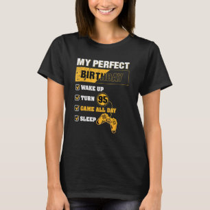 Camiseta Jogador Perfeito Birthday De 95 Anos De Idade