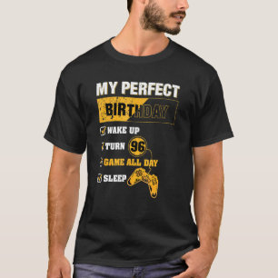 Camiseta Jogador Perfeito Birthday de 96 anos de idade