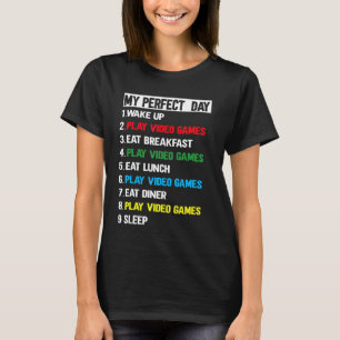 Camiseta Jogador perfeito para adolescentes Videos games pa
