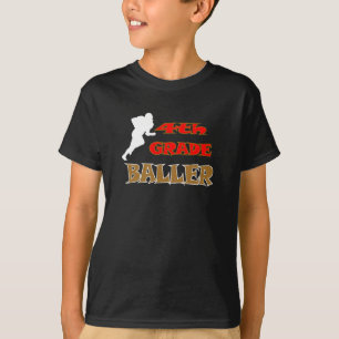 Camiseta Jogador Personalizado do 4º ano do futebol infant