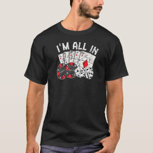 Camiseta Jogador Poker Gamble Cartão Casino Bet Texas hold