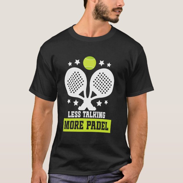 Camiseta Jogador Raquet Ball Racket Menos Fala Jogador Do J (Frente)