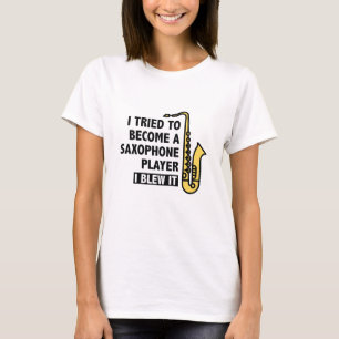 Camiseta Jogador saxofone