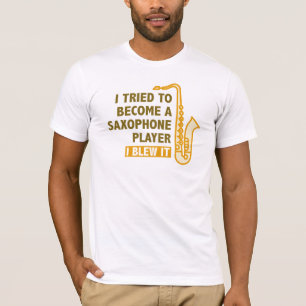 Camiseta Jogador saxofone