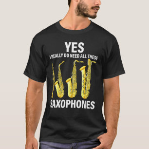 Camiseta Jogador saxofone de música - Jazz Musical Sa
