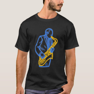 Camiseta Jogador saxofone Jazz Musicista Saxofonista Saxoph