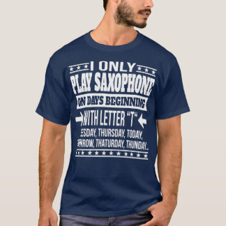 Camiseta Jogador Saxofone Legal E Engraçado Presente