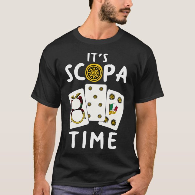 Camiseta Jogador Scopa Do Jogo De Cartão Italiano Scopa (Frente)
