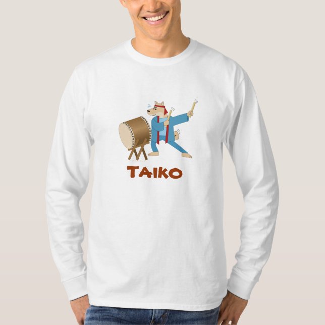 Camiseta Jogador Taiko de Taiko do cão dos desenhos (Frente)