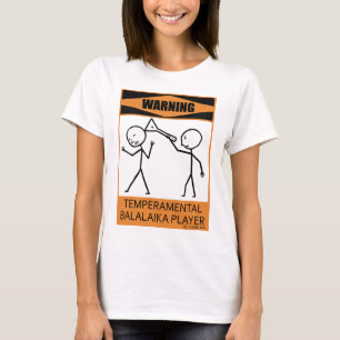 Camiseta Jogador Temperamental de advertência do Balalaika