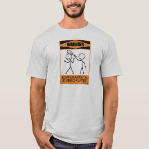 Camiseta Jogador Temperamental de advertência do Dobro