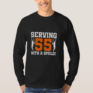 Camiseta Jogador Tênis Bi, Tênis De 55 Anos, Aniversário