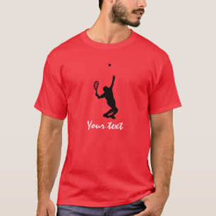 Camiseta Jogador tênis; Vermelho
