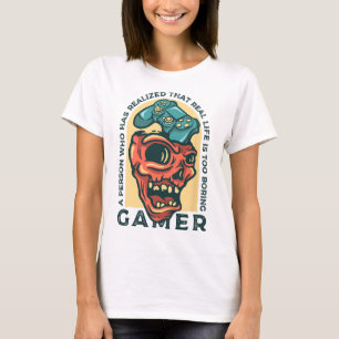 Camiseta Jogador Uma Pessoa Que Percebeu Que A Vida Real É 