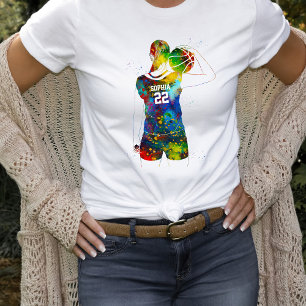 Camiseta Jogadora de Basquete Feminina