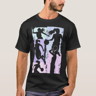 Camiseta Jogadora de basquete feminino de basquete