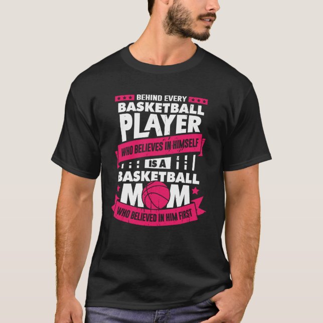 Camiseta Jogadora de basquete Mãe Presente Mãe (Frente)
