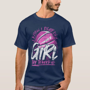 Camiseta Jogadora de basquete Mulheres esportivas engraçada