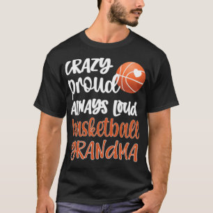 Camiseta Jogadora de basquete vovó de basquetebol orgulhos