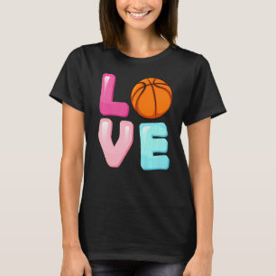 Camiseta Jogadora de basquetebol do Amar Meninas do Ventila