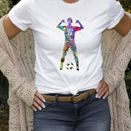 Camiseta Jogadora de Futebol