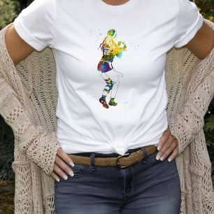Camiseta Jogadora de Futebol Americano Feminino de Bandeira