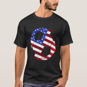 Camiseta Jogadora De Futebol Dos Eua, American Flag Girls B