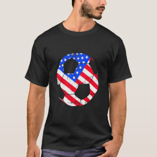 Camiseta Jogadora De Futebol Dos Eua, American Flag Girls B