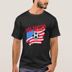 Camiseta Jogadora De Futebol Dos Eua, American Flag Girls B