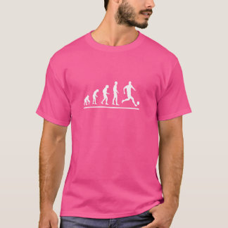 Camiseta Jogadora de futebol Evolução Engraçada Menina Mulh