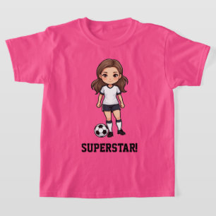 Camiseta Jogadora de Futebol Feminina