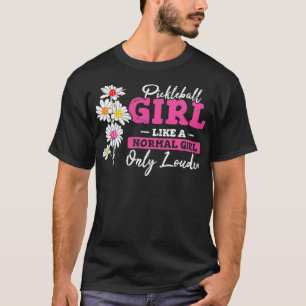 Camiseta Jogadora de piclebol Engraçada Mulher Moth