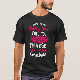 Camiseta Jogadora de Saco de Bala da Cornhole Garota Female