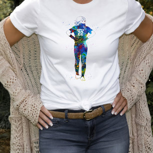 Camiseta Jogadora de Softbol Feminino
