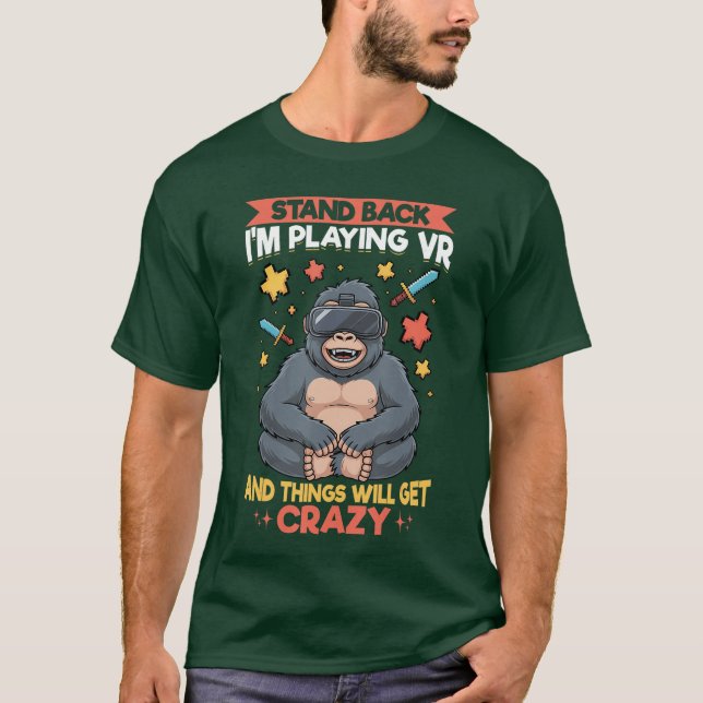 Camiseta Jogadora de VR de jogos (Frente)